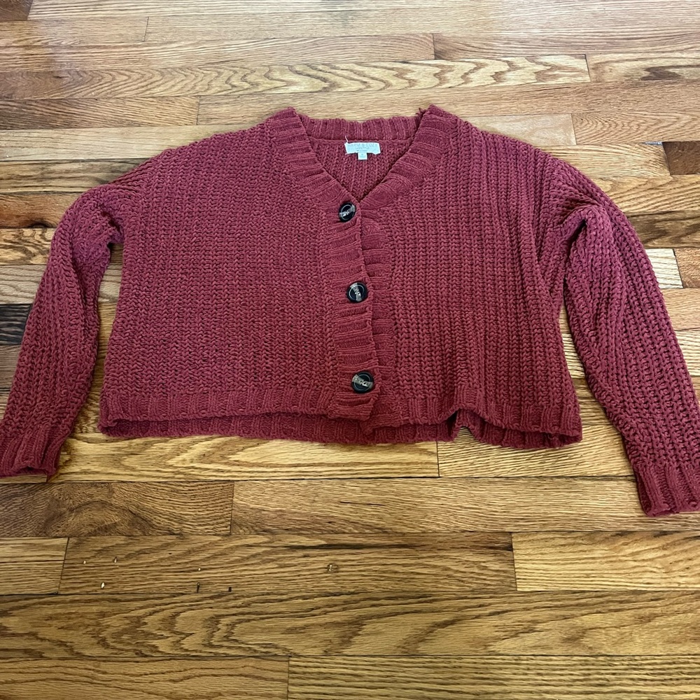 Cropped Knit Sweater